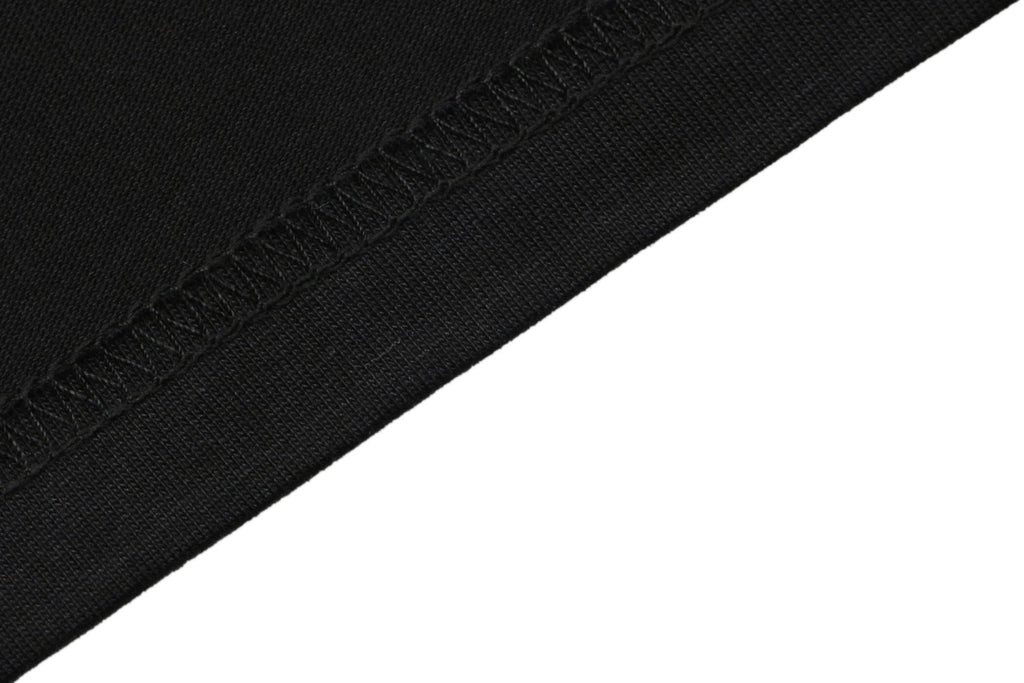 Louis Vuitton Blue Hand Gesture Monogram Heat-Transfer Print Short Sleeve Tee — Black