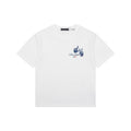 Louis Vuitton Blue Hand Gesture Monogram Heat-Transfer Print Short Sleeve Tee — White