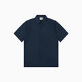 Dior All-Over Dior Oblique Jacquard Short Sleeve Woven Shirt — Navy