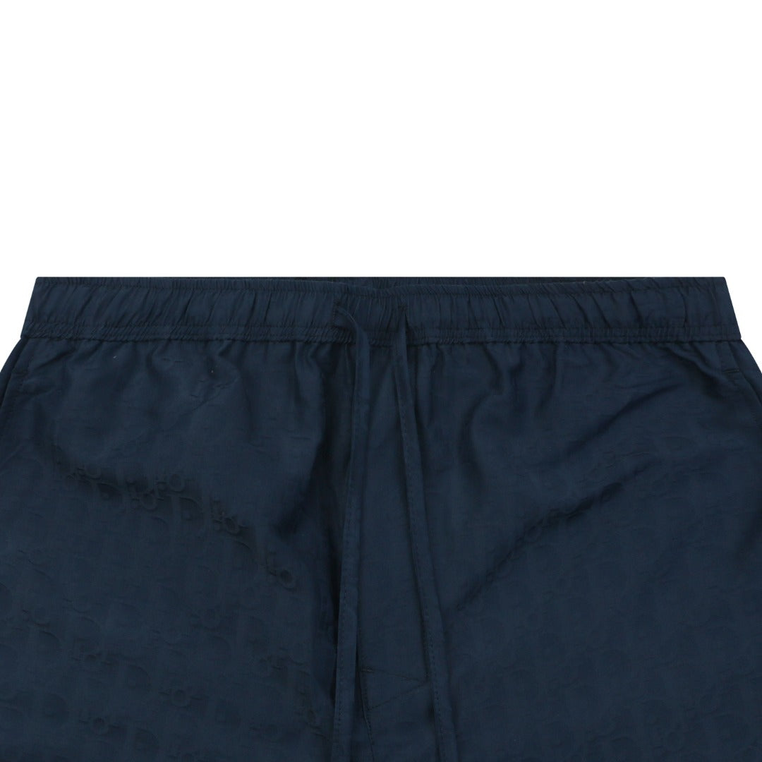 Dior All-Over Dior Oblique Jacquard Woven Shorts — Navy