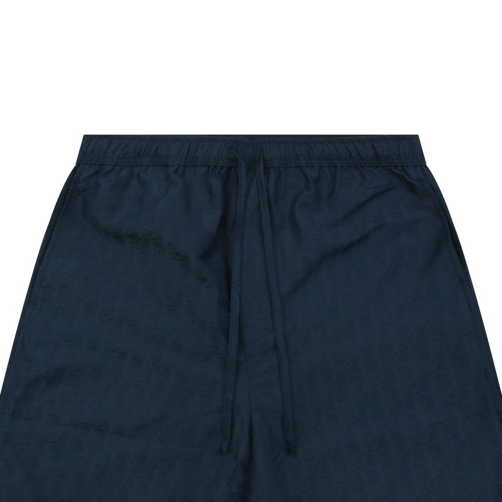 Dior All-Over Dior Oblique Jacquard Woven Shorts — Navy