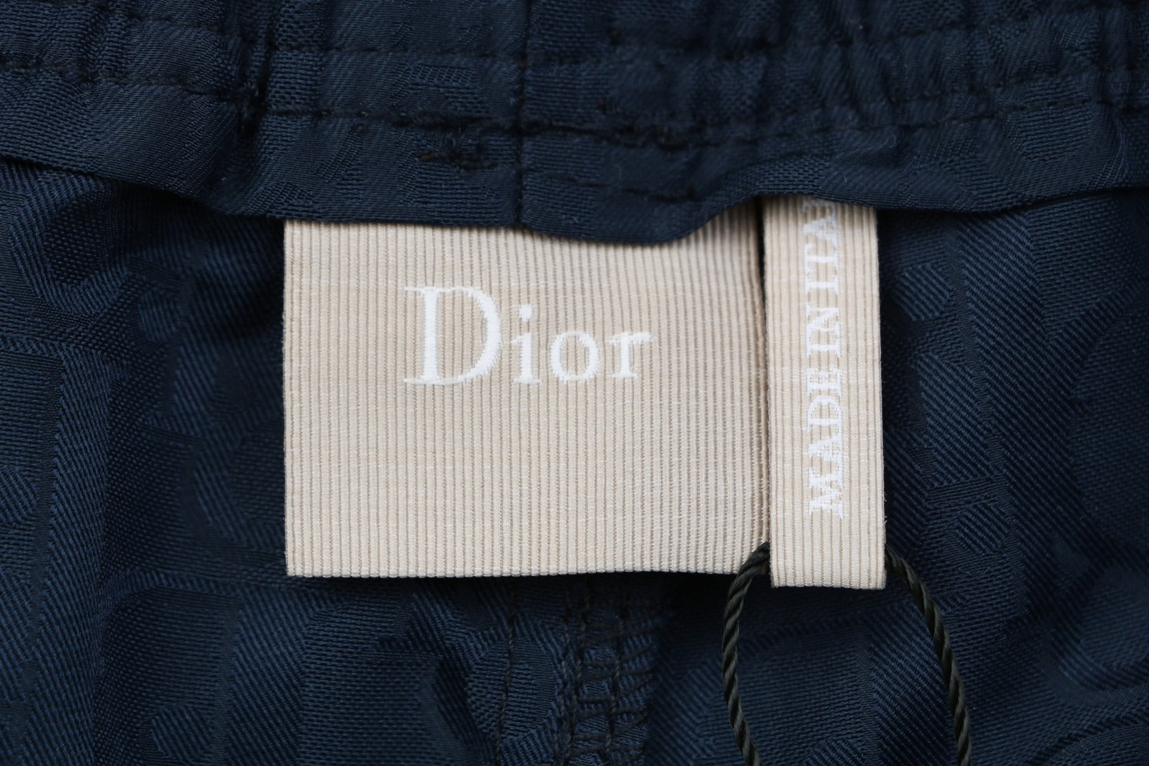 Dior All-Over Dior Oblique Jacquard Woven Shorts — Navy