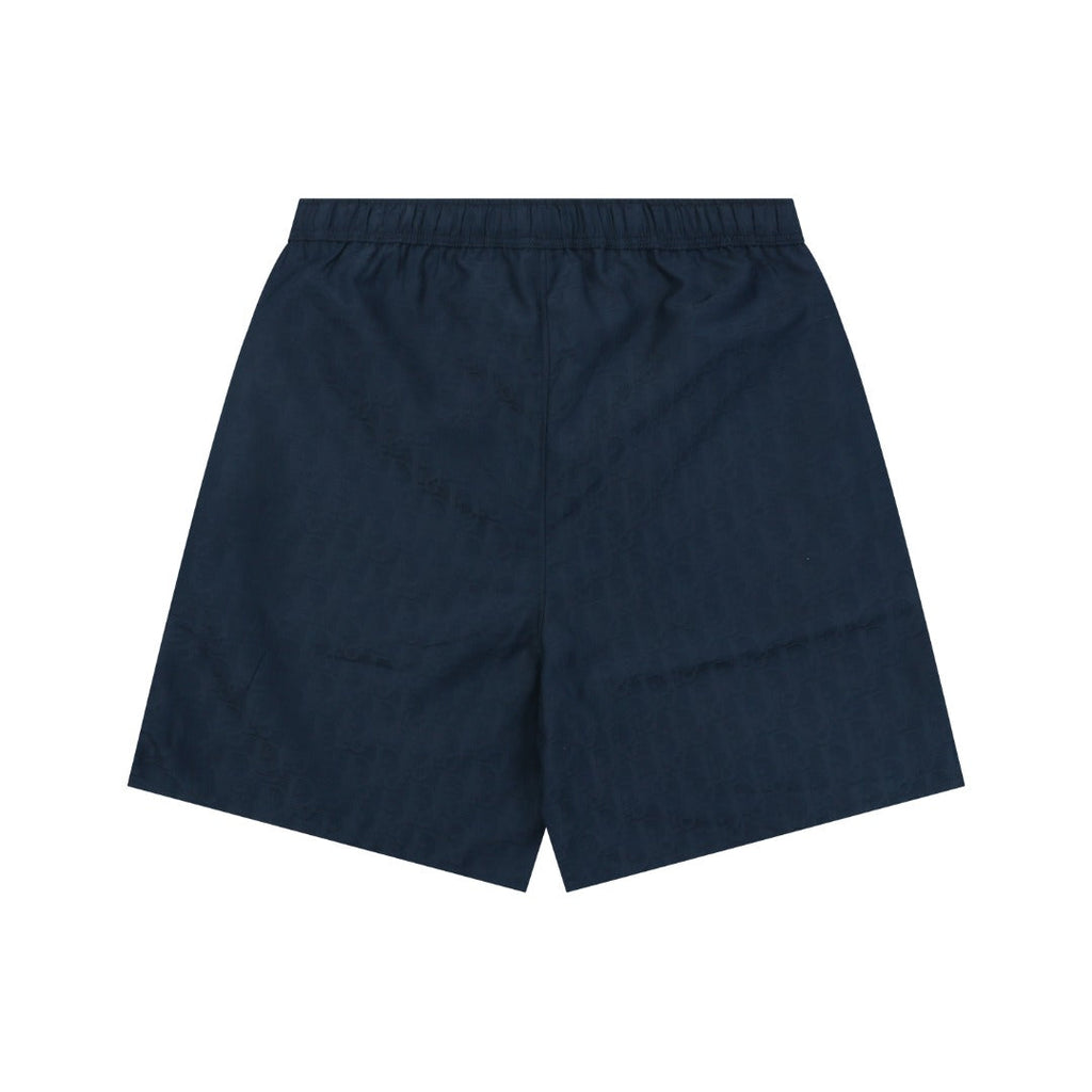 Dior All-Over Dior Oblique Jacquard Woven Shorts — Navy