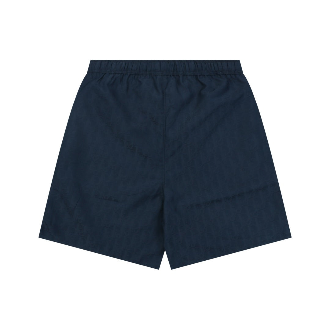 Dior All-Over Dior Oblique Jacquard Woven Shorts — Navy