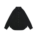 Chrome Hearts Cuff Cross Leather Patch Long Sleeve Shirt — Black