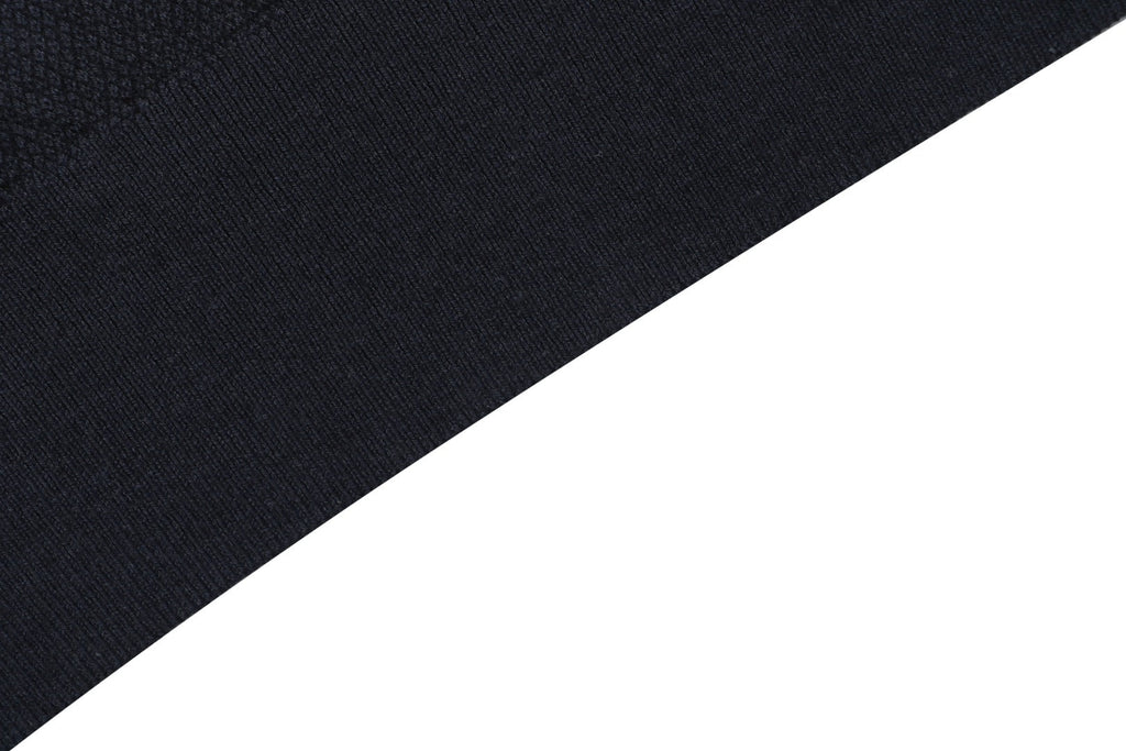 Ralph Lauren Pony Logo Crew Neck Knit Short Sleeve Top — Navy