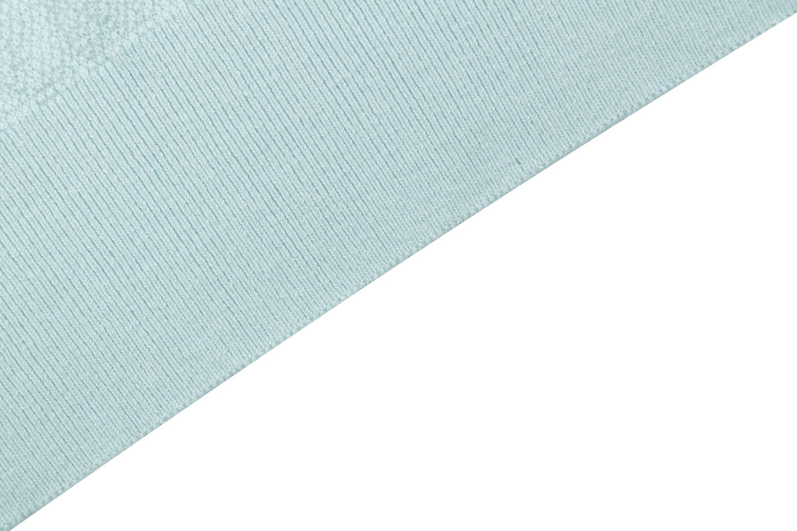 Ralph Lauren Pony Logo Concealed Snap Knit Polo Short Sleeve — Ice Blue