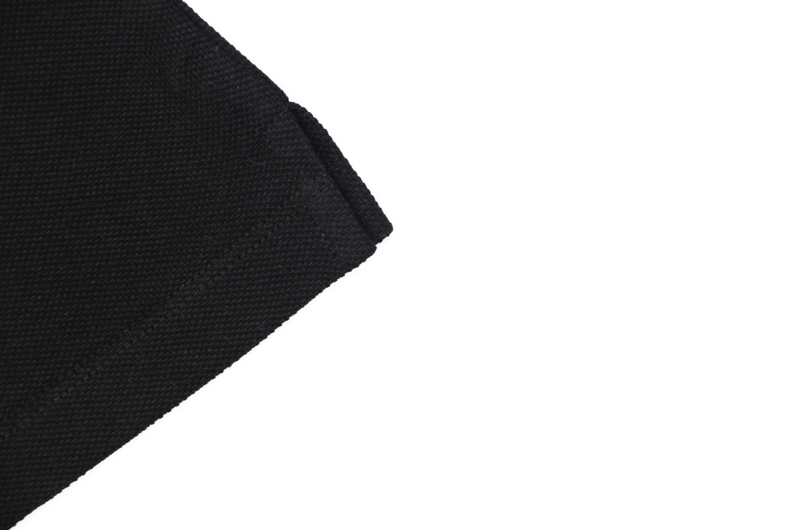 AMI Paris Ami de Coeur Contrast Collar Polo Short Sleeve — Black