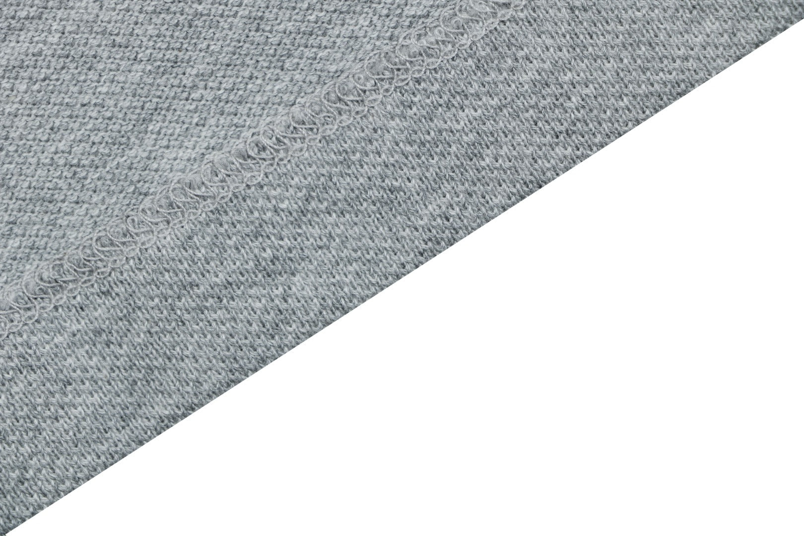 AMI Paris Ami de Coeur Contrast Collar Polo Short Sleeve — Grey