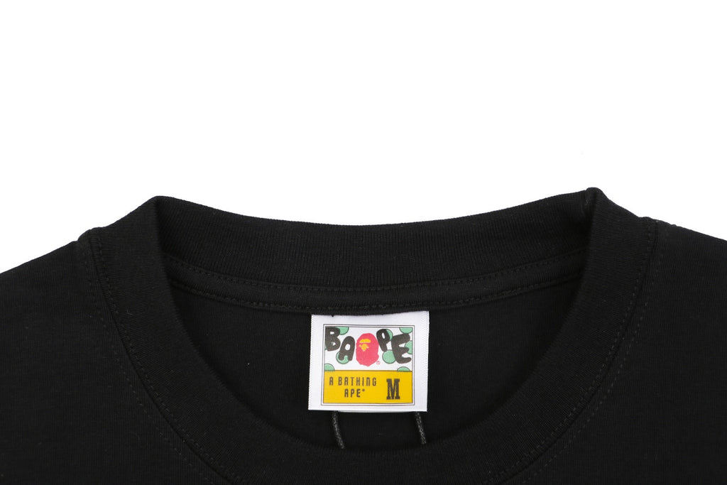 BAPE Empire Military Ape Head Badge Print Short Sleeve Tee — White