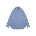 Loewe Anagram Pocket Blue Gingham Long Sleeve Shirt