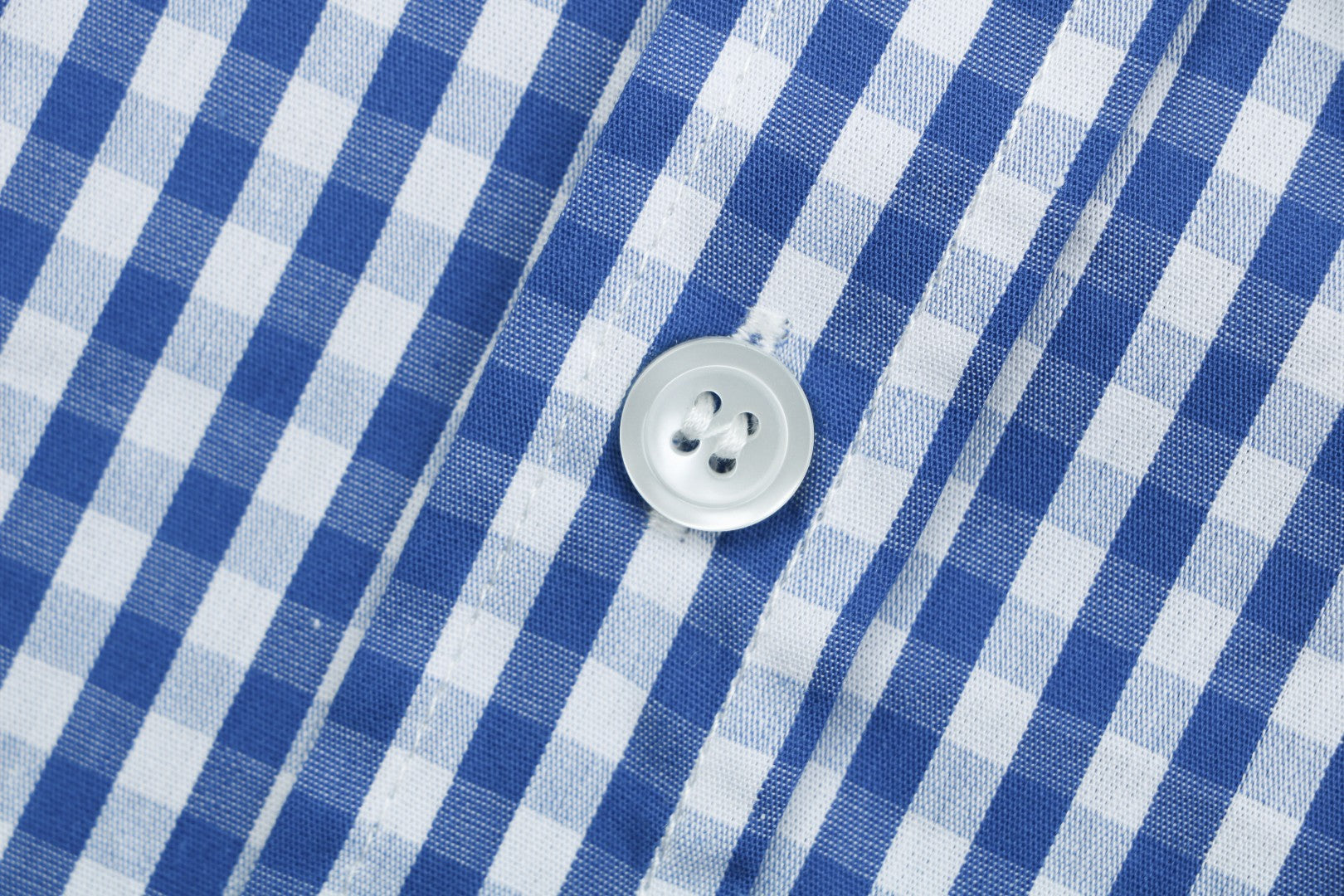 Loewe Anagram Pocket Blue Gingham Long Sleeve Shirt