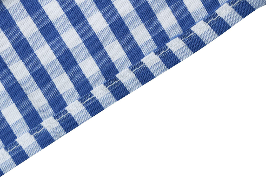 Loewe Anagram Pocket Blue Gingham Long Sleeve Shirt
