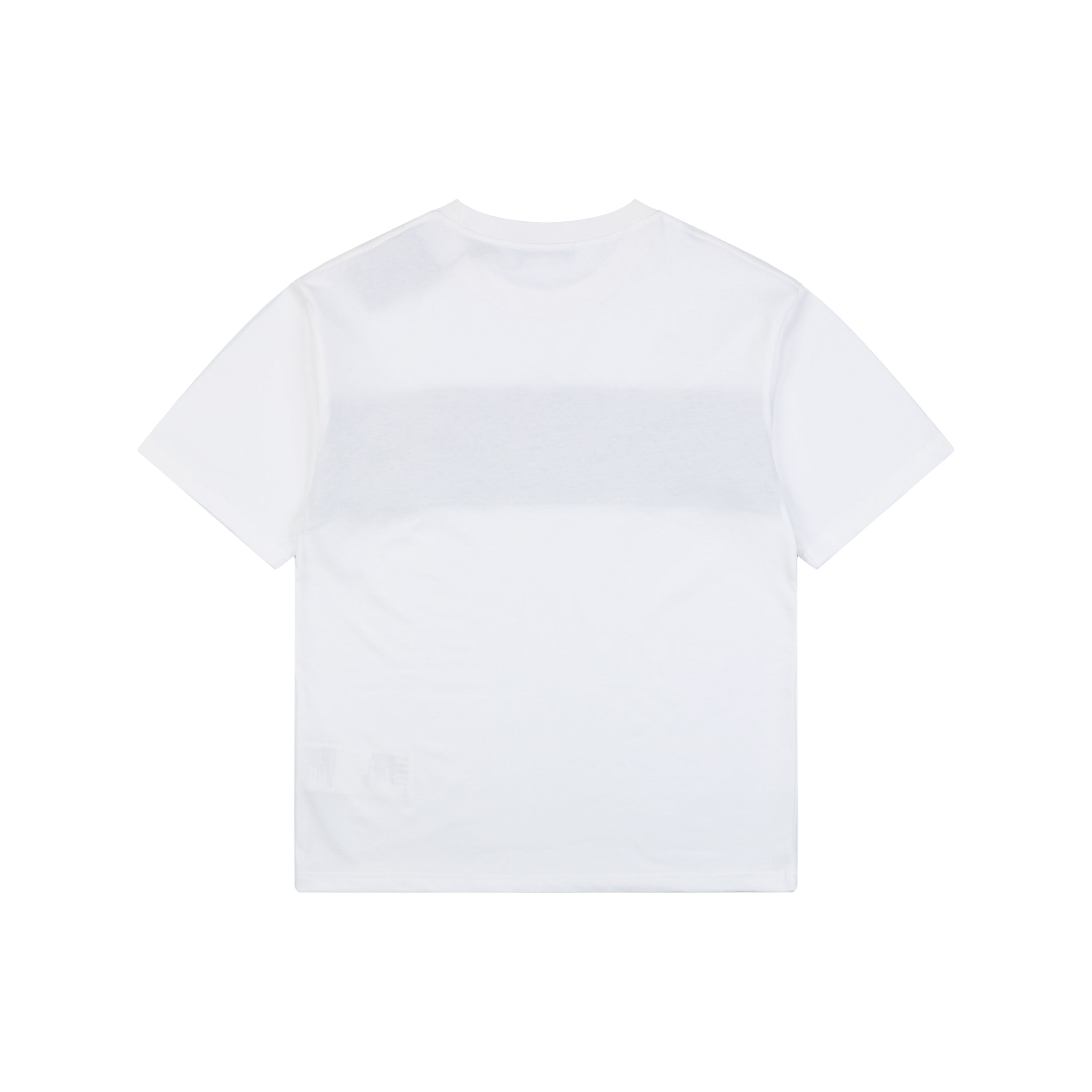 Prada Triangle Logo Stripe Panel Short Sleeve Tee — White