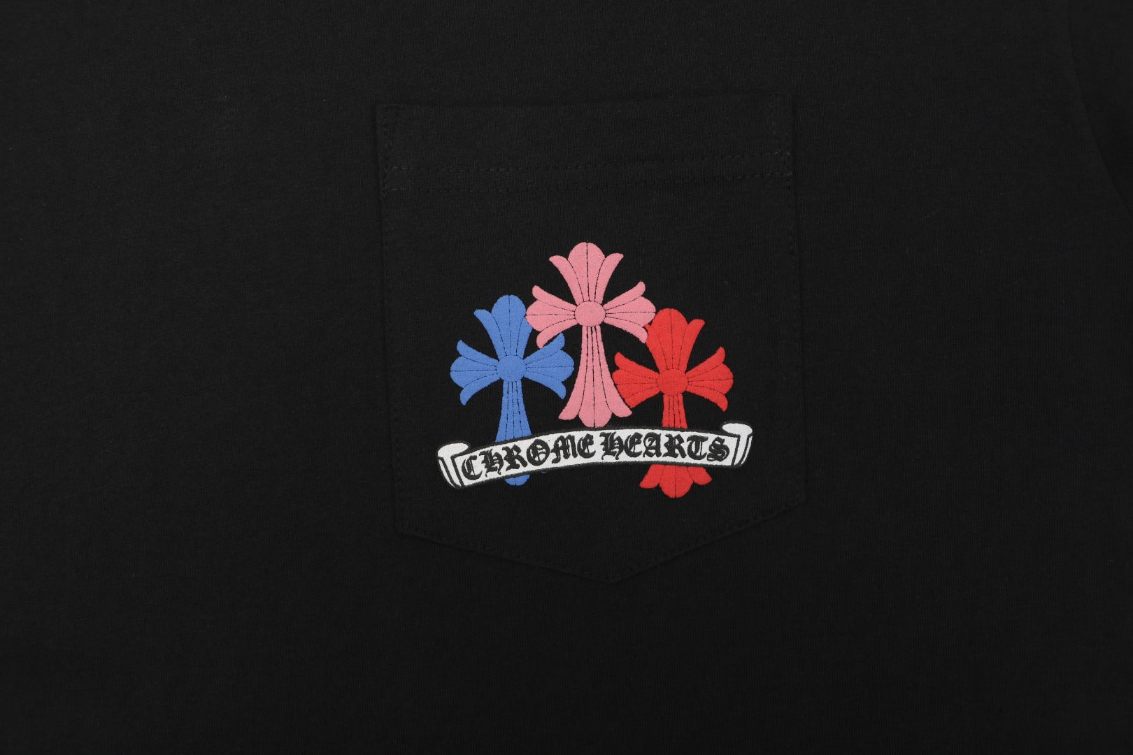 Chrome Hearts Miami Colorful Cross Fleur Long Sleeve Tee