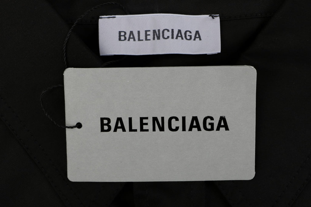 Balenciaga 520 Label Sticker Print Short Sleeve Shirt
