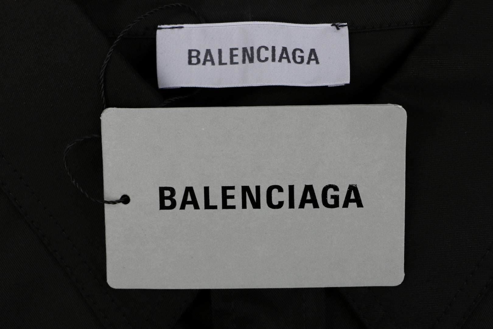 Balenciaga 520 Label Sticker Print Short Sleeve Shirt