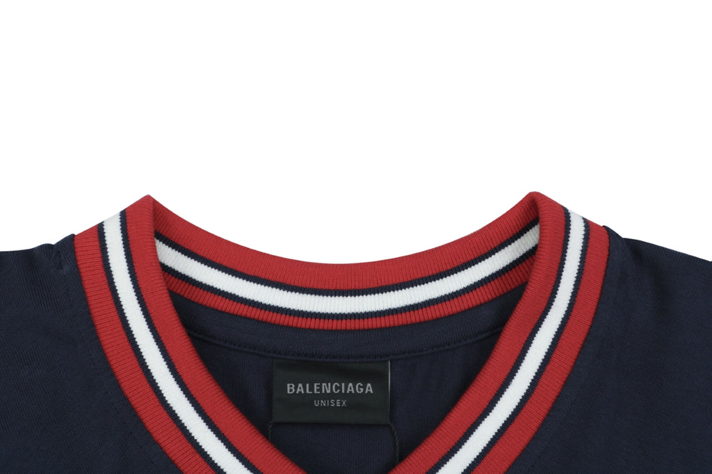Balenciaga x Manchester United Cotton Crest Short Sleeve Tee – Navy