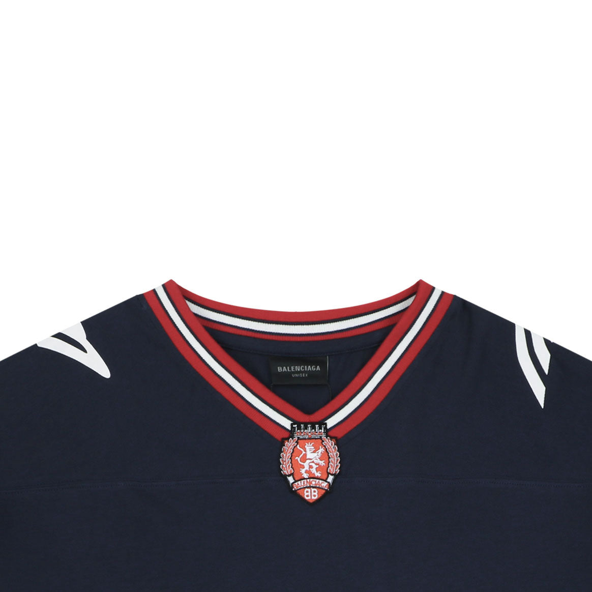Balenciaga x Manchester United Cotton Crest Short Sleeve Tee – Navy