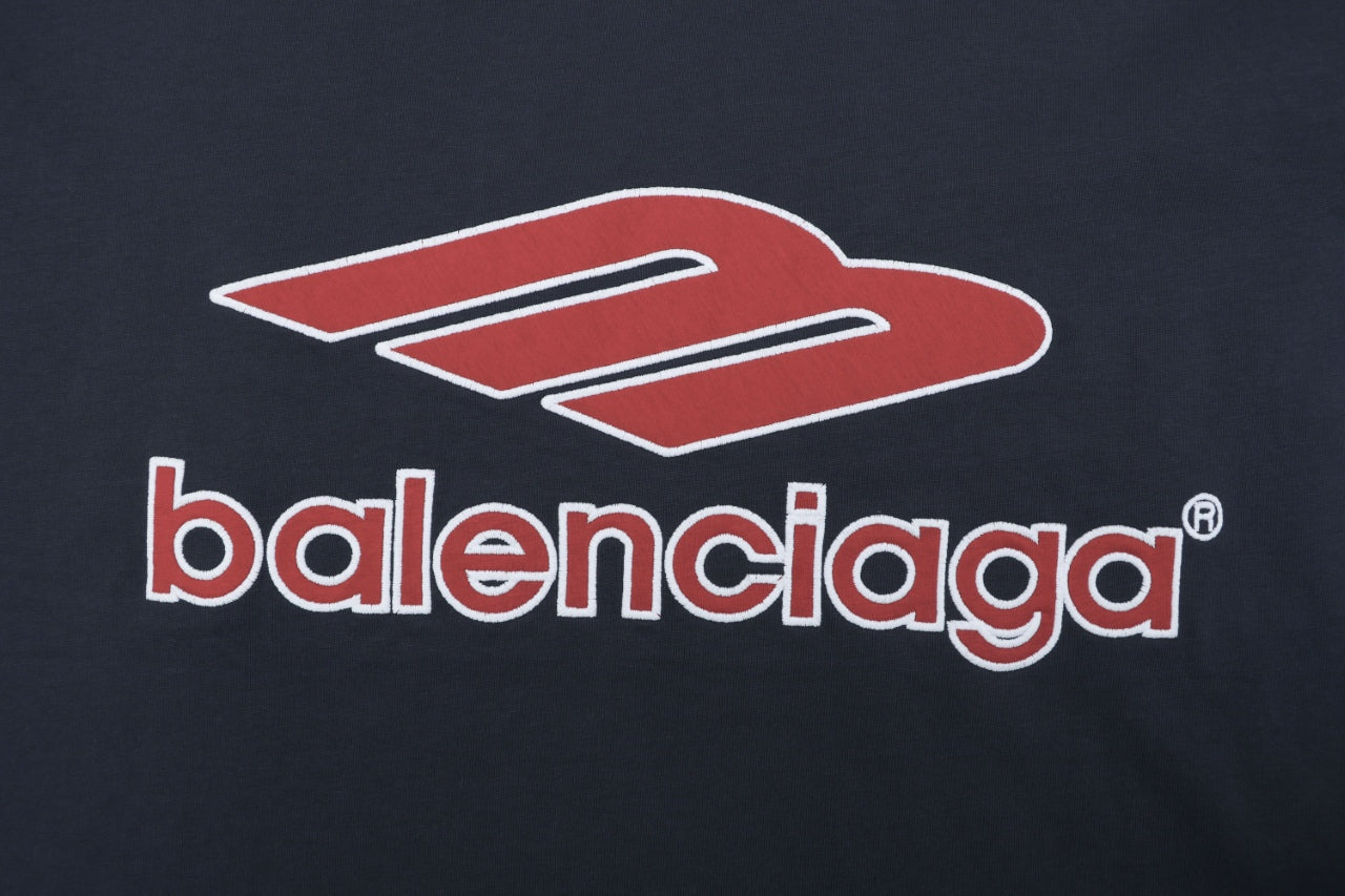 Balenciaga x Manchester United Cotton Crest Short Sleeve Tee – Navy