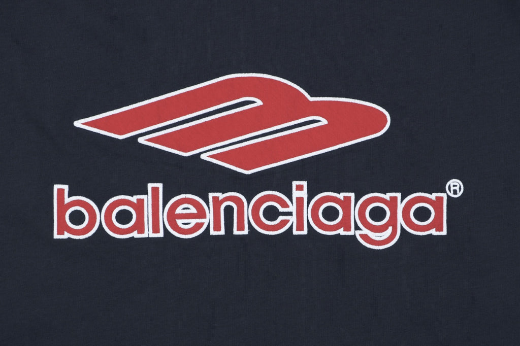 Balenciaga x Manchester United Cotton Crest Short Sleeve Tee – Navy