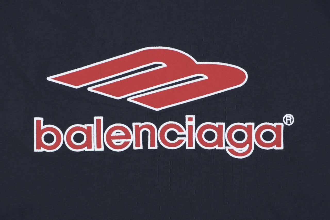 Balenciaga x Manchester United Cotton Crest Short Sleeve Tee – Navy