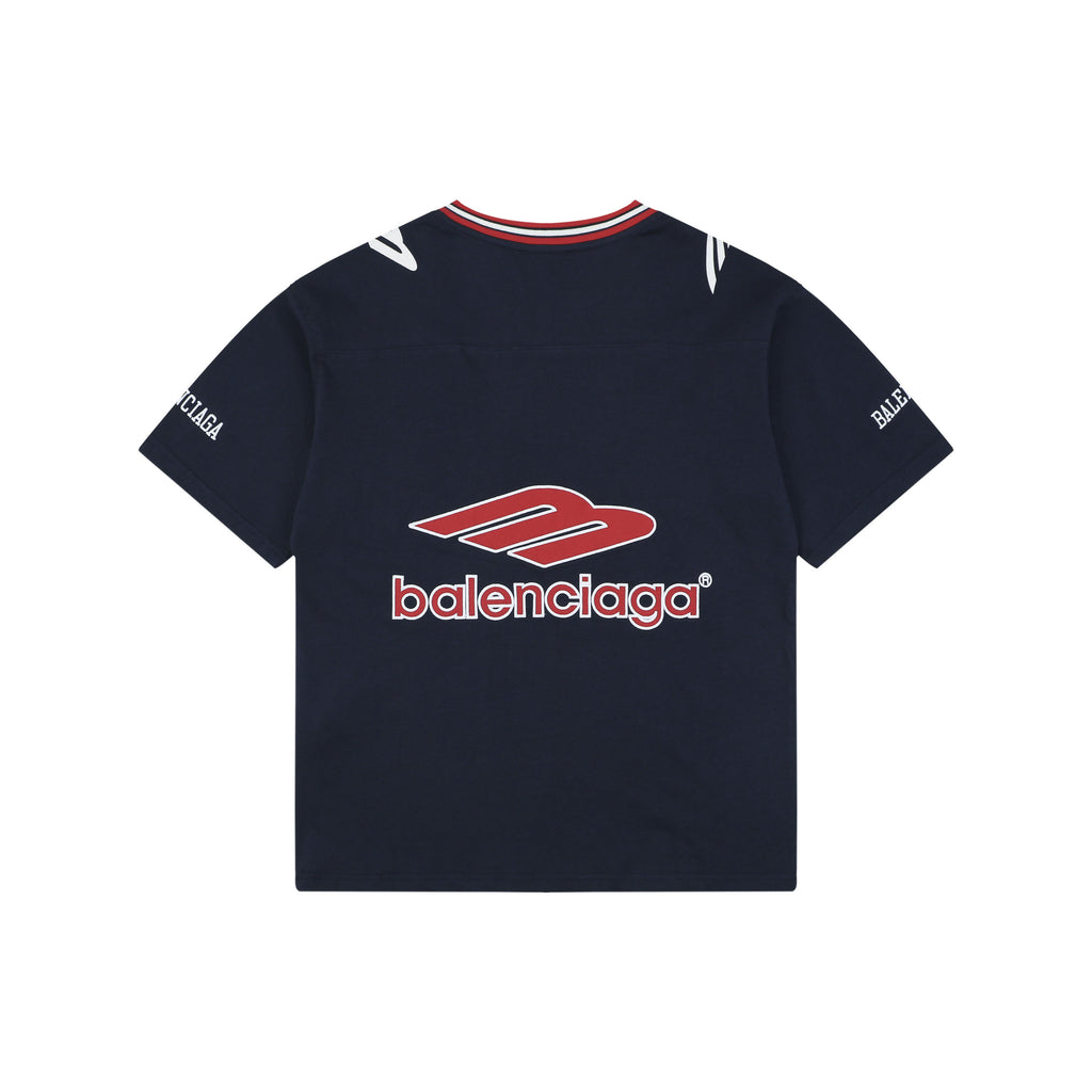 Balenciaga x Manchester United Cotton Crest Short Sleeve Tee – Navy