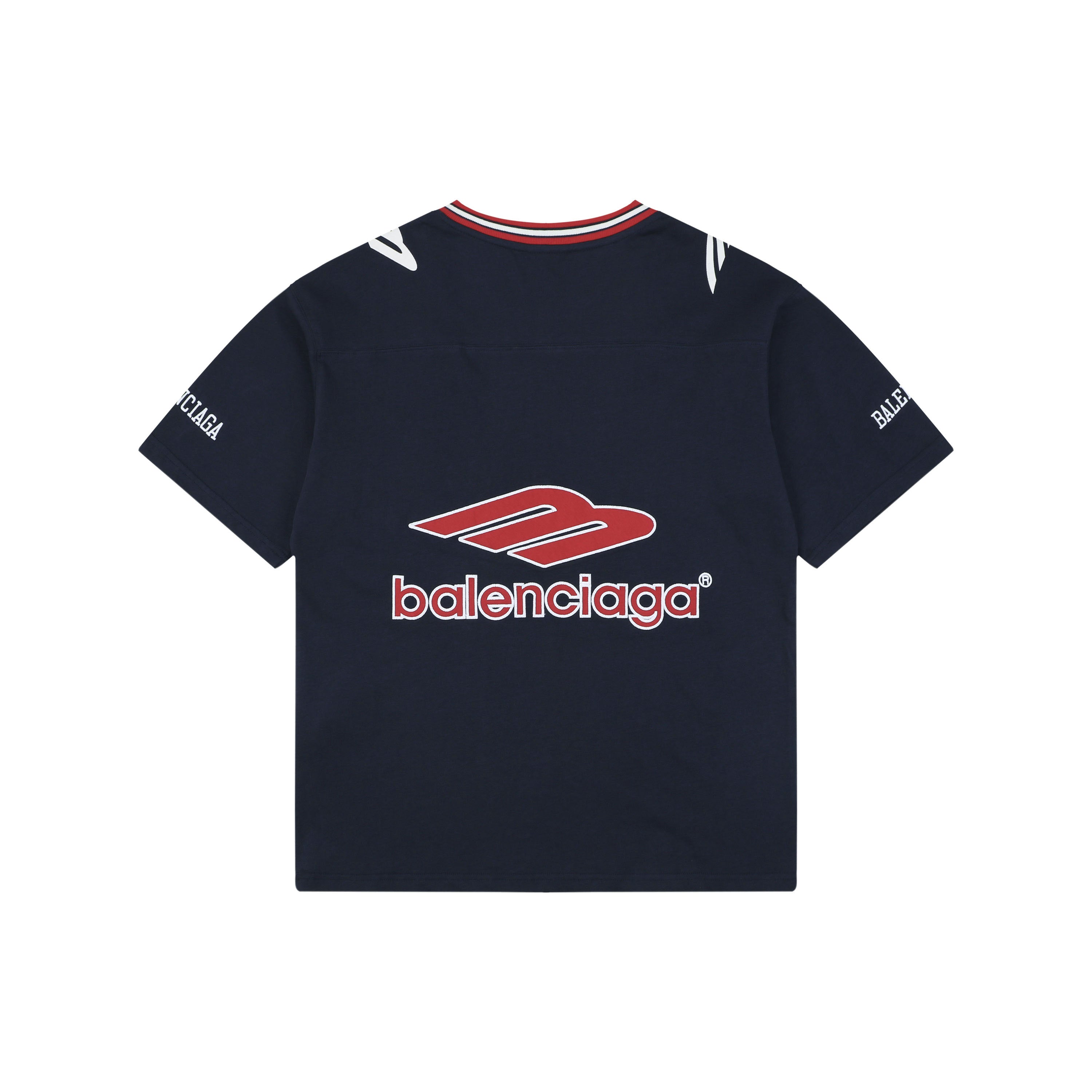 Balenciaga x Manchester United Cotton Crest Short Sleeve Tee – Navy