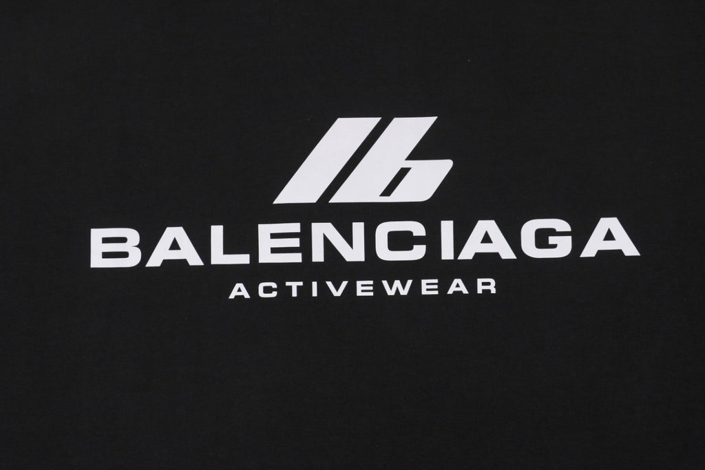 Balenciaga 24SS IB Activewear Silver Reflective Print Short Sleeve Tee