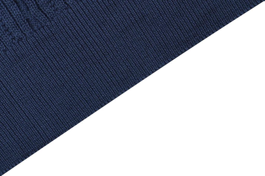 Ralph Lauren N2 Pony Cable Knit Jacquard Polo Short Sleeve – Navy