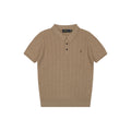 Ralph Lauren N2 Pony Cable Knit Jacquard Polo Short Sleeve – Khaki