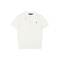 Ralph Lauren N2 Pony Cable Knit Jacquard Polo Short Sleeve – White