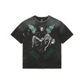 Saint Michael Skeleton Demon Angel Graphic Print Short Sleeve Tee