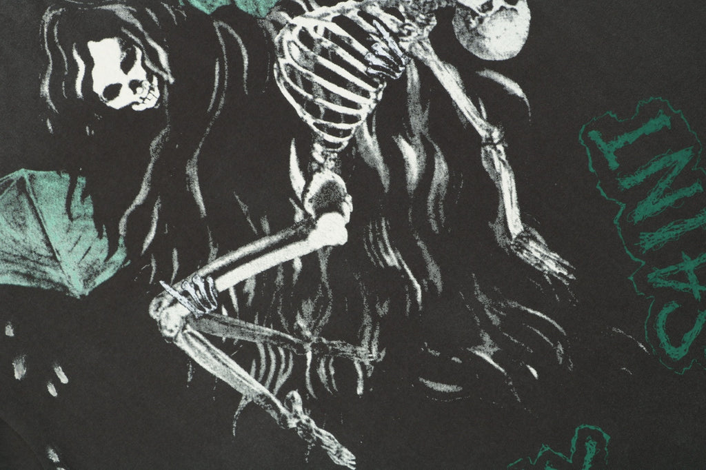 Saint Michael Skeleton Demon Angel Graphic Print Short Sleeve Tee