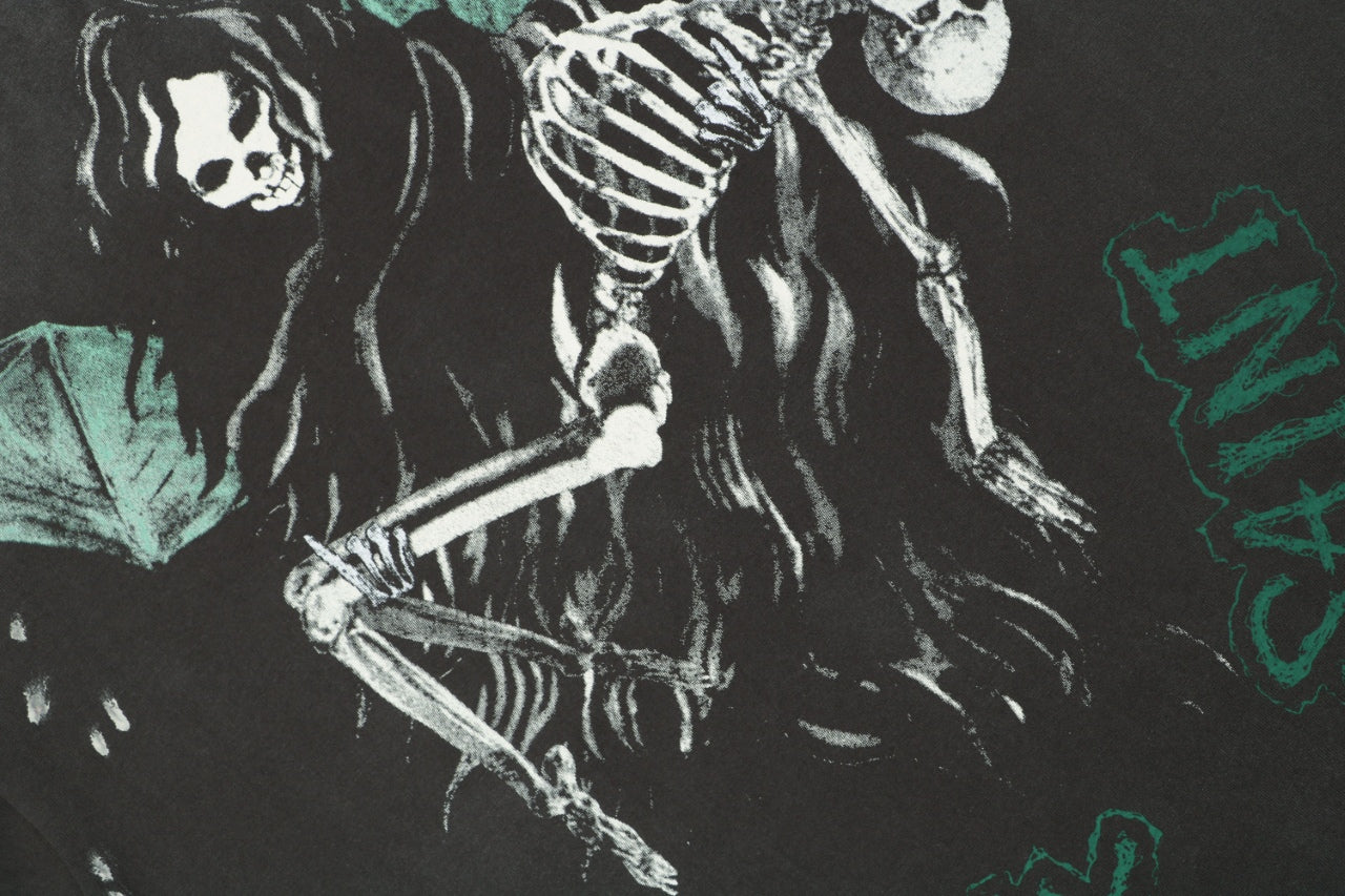 Saint Michael Skeleton Demon Angel Graphic Print Short Sleeve Tee