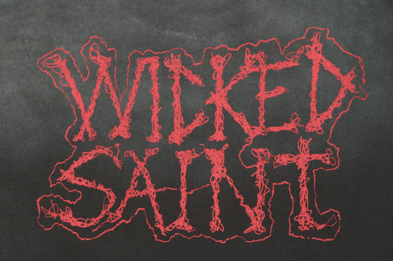 Saint Michael Skeleton Demon Angel Graphic Print Short Sleeve Tee