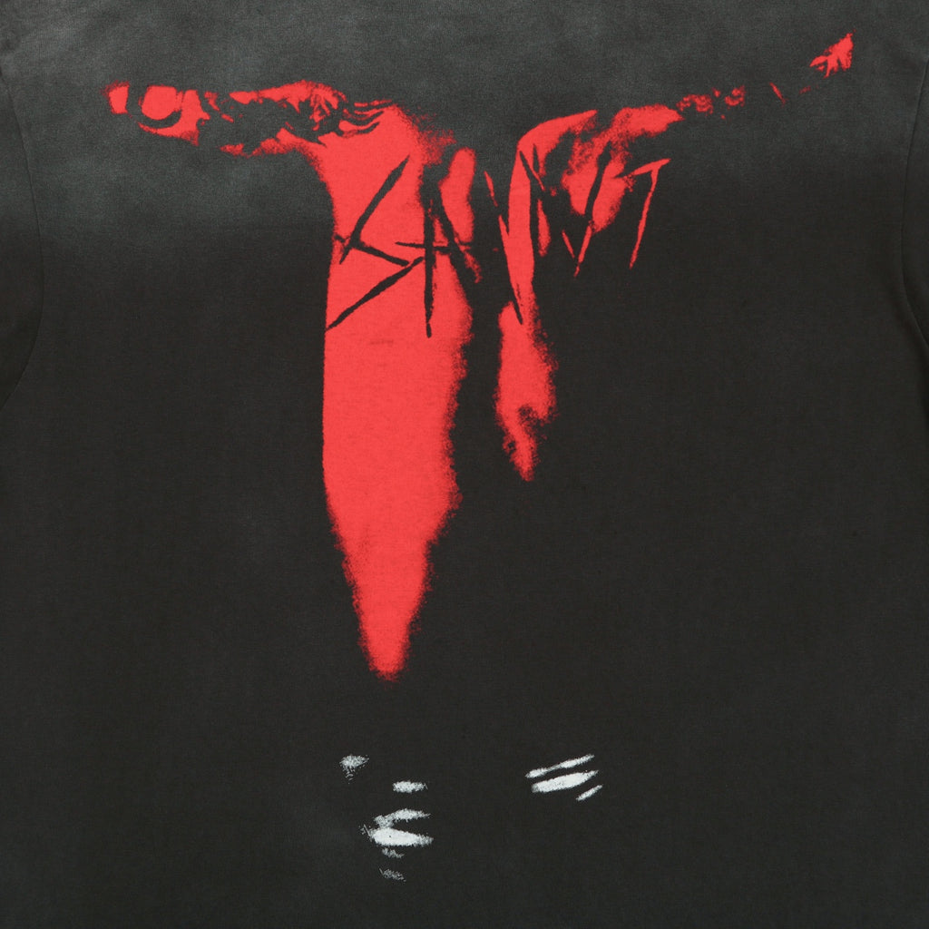 Saint Michael Corkscrew A Go Go Upside-Down Bat Graphic Print Short Sleeve Tee