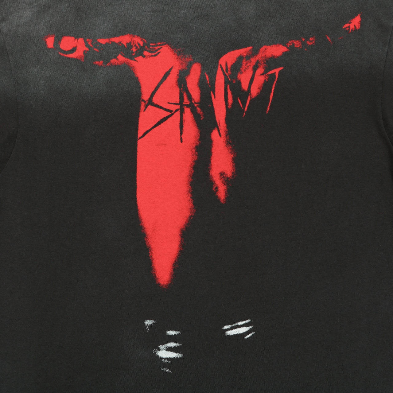Saint Michael Corkscrew A Go Go Upside-Down Bat Graphic Print Short Sleeve Tee