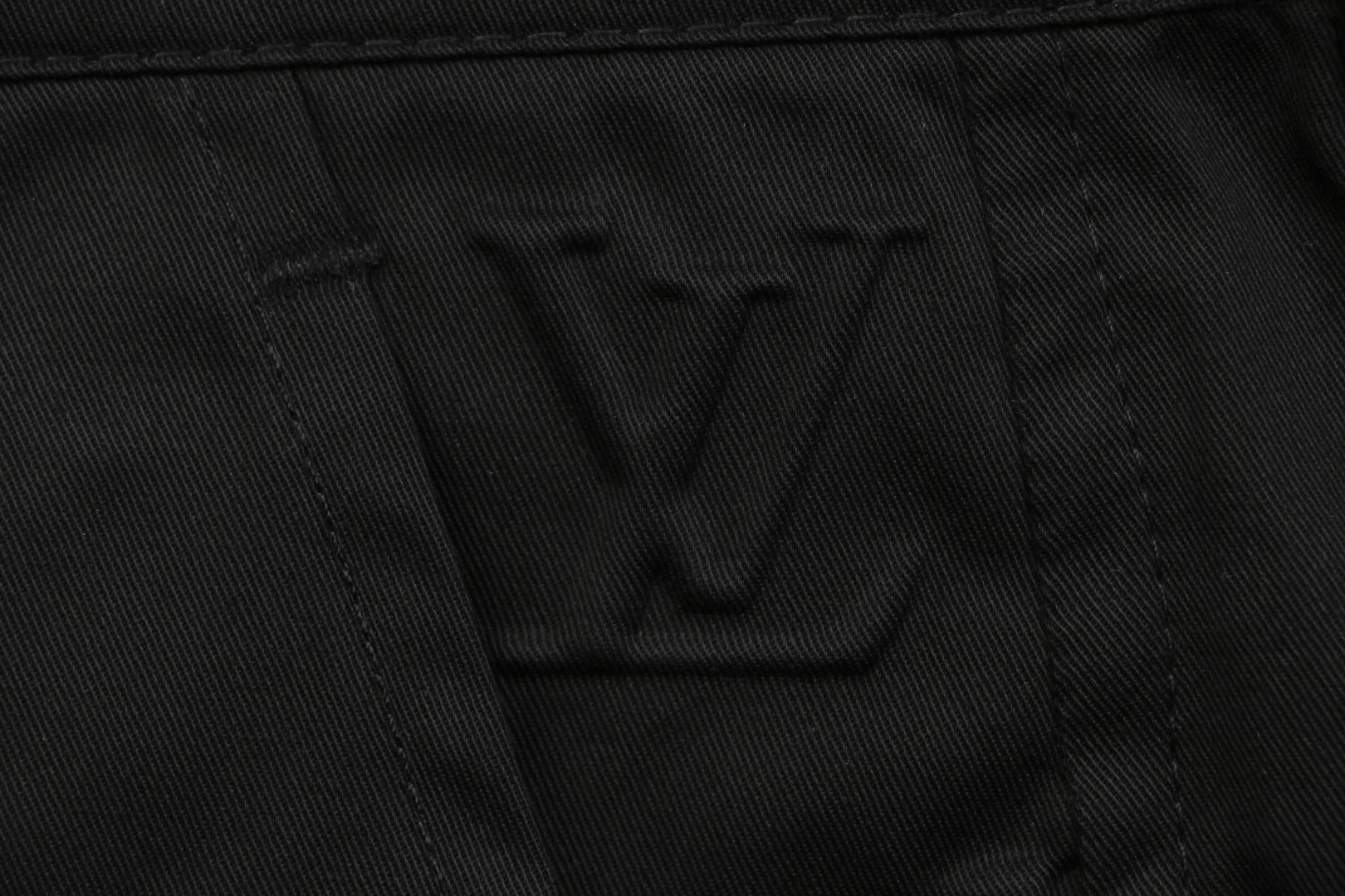 Louis Vuitton Monogram Flower Hardware Straight-Leg Trousers — Black