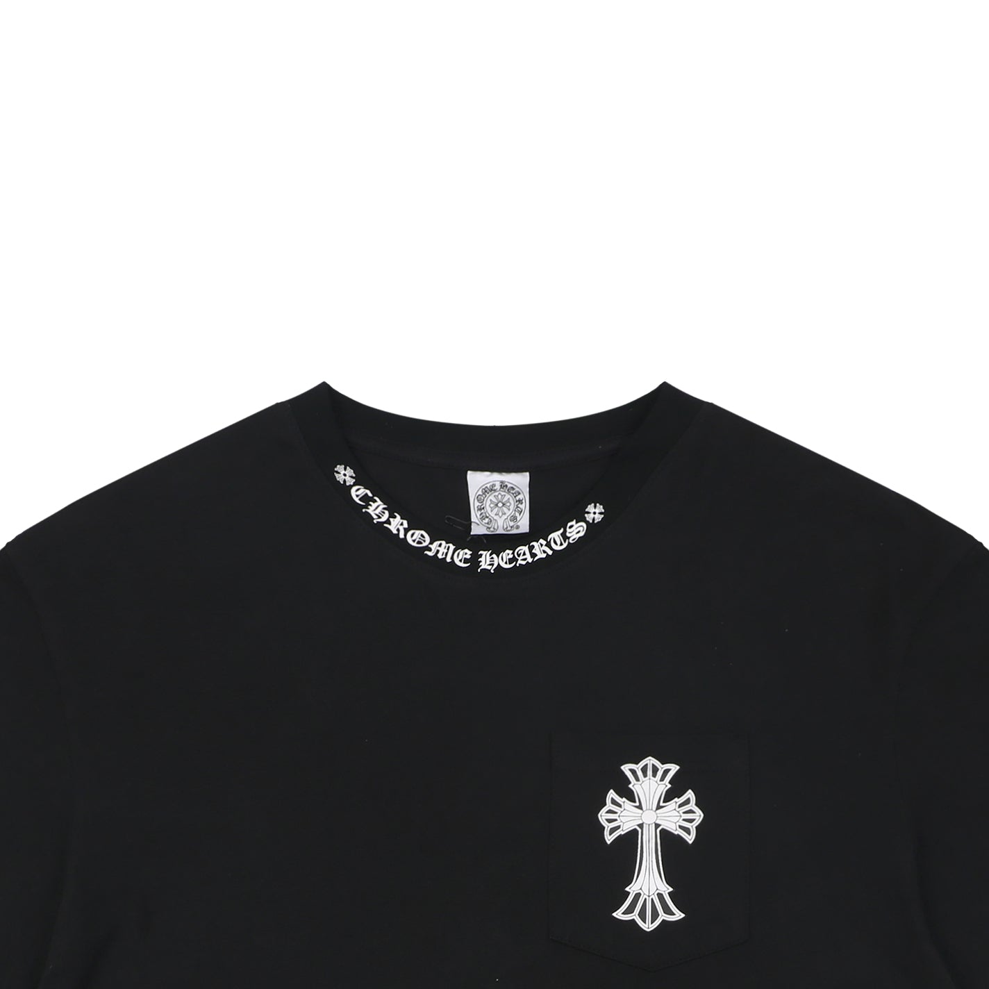 Chrome Hearts Double-Layer Cross Fleur Graphic Print Short Sleeve Tee