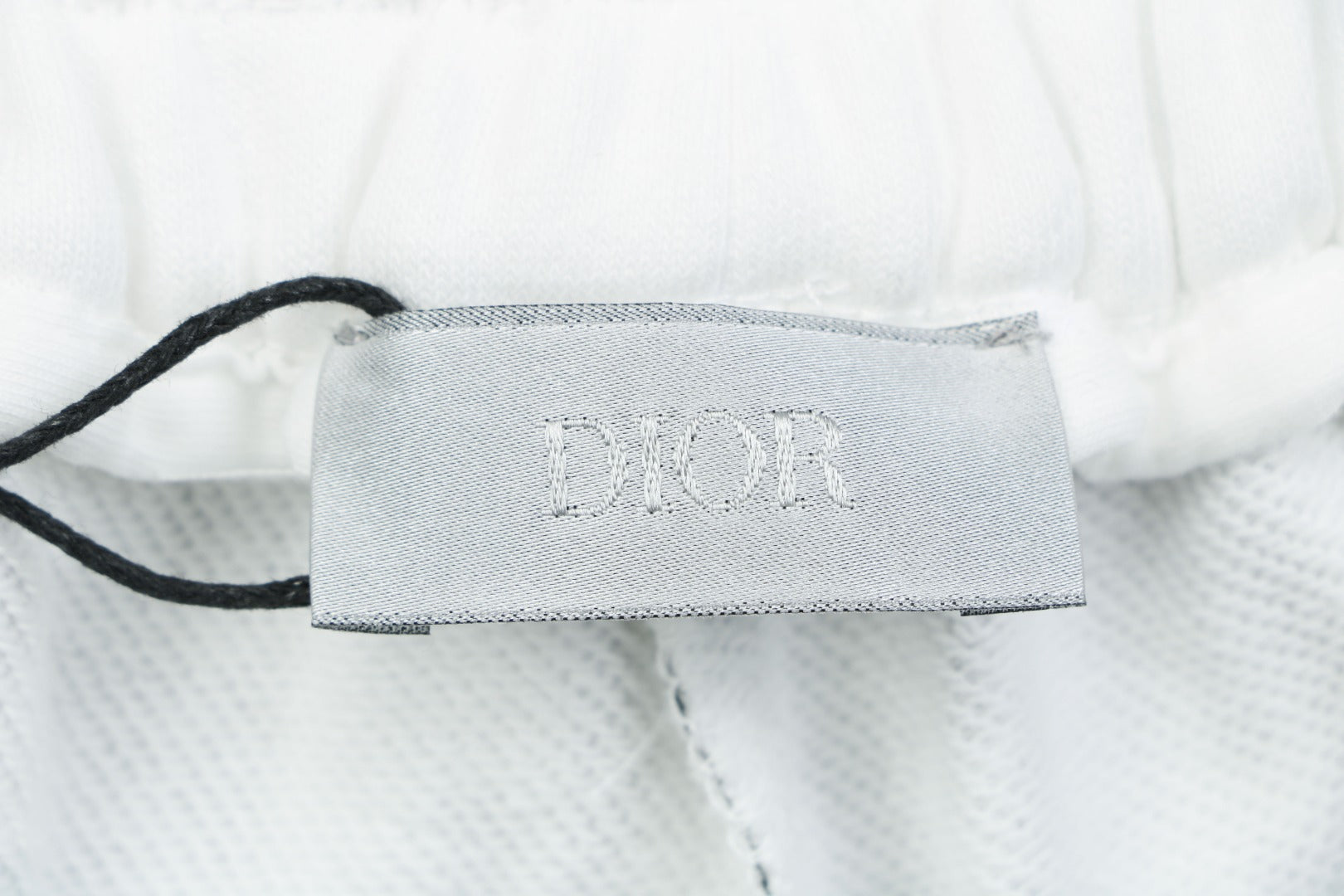 Dior All-Over Oblique Print Side Tape Shorts — White