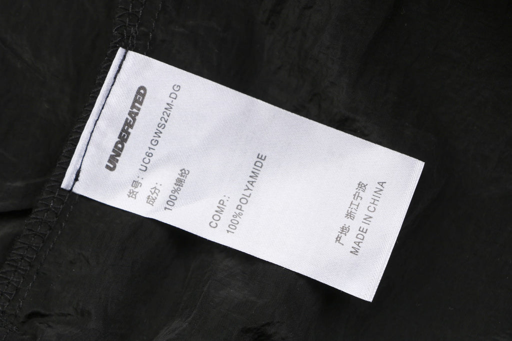 Undefeated Five Strike Woven Shorts — Black