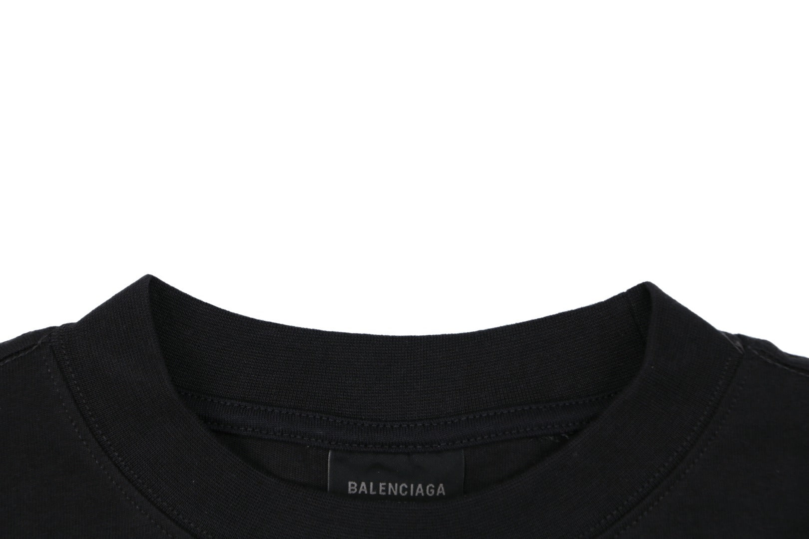 Balenciaga x WFP World Food Programme Blue Print Short Sleeve Tee — Black