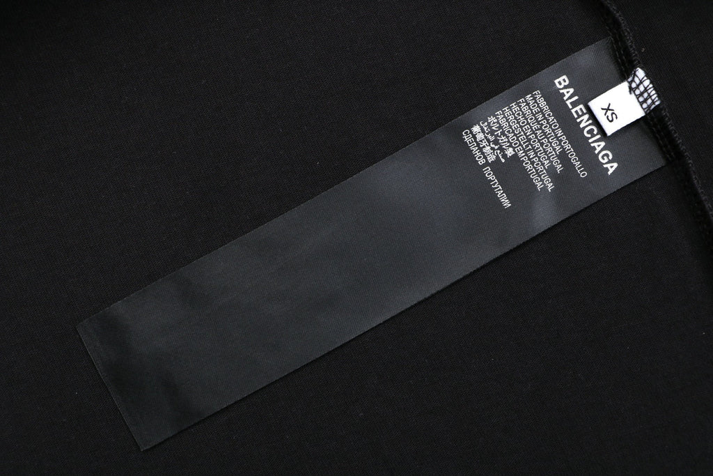 Balenciaga x WFP World Food Programme Blue Print Short Sleeve Tee — Black