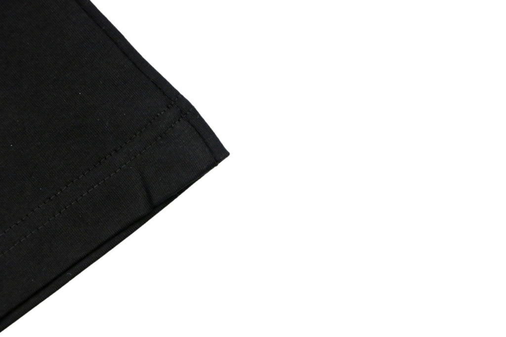 Balenciaga Unifit Hem Label Short Sleeve Tee – Black
