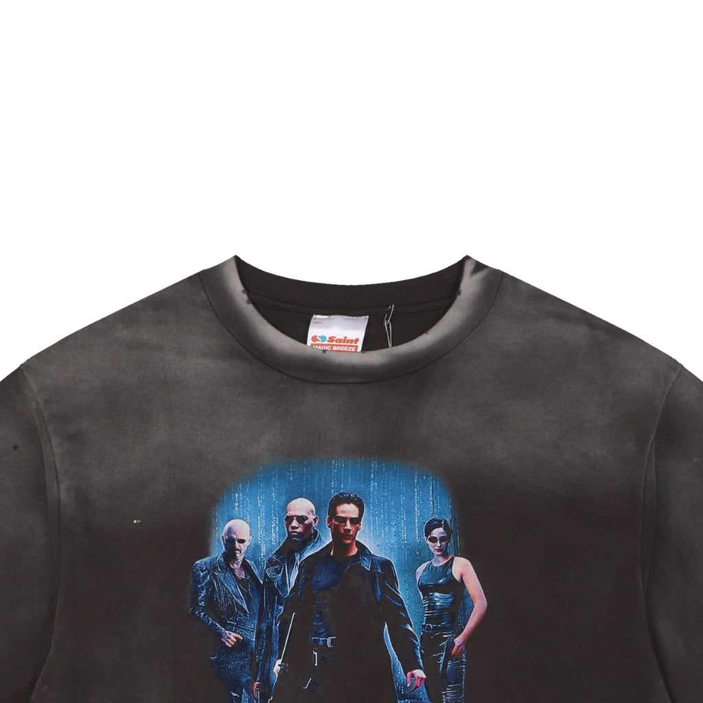 Saint Michael x The Matrix Movie Poster Graphic Print Short Sleeve Tee