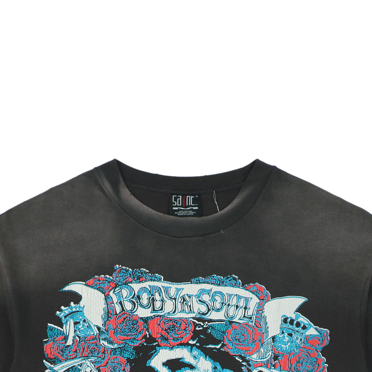 Saint Michael SAINT666 Rose Jesus Tattoo Graphic Print Short Sleeve Tee