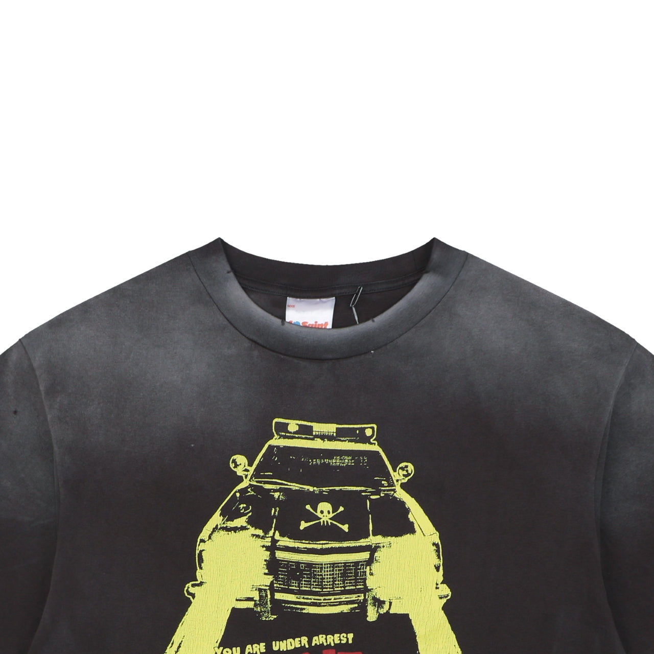 Saint Michael Saint Patrol Hell Car Skull Graphic Print Short Sleeve Tee