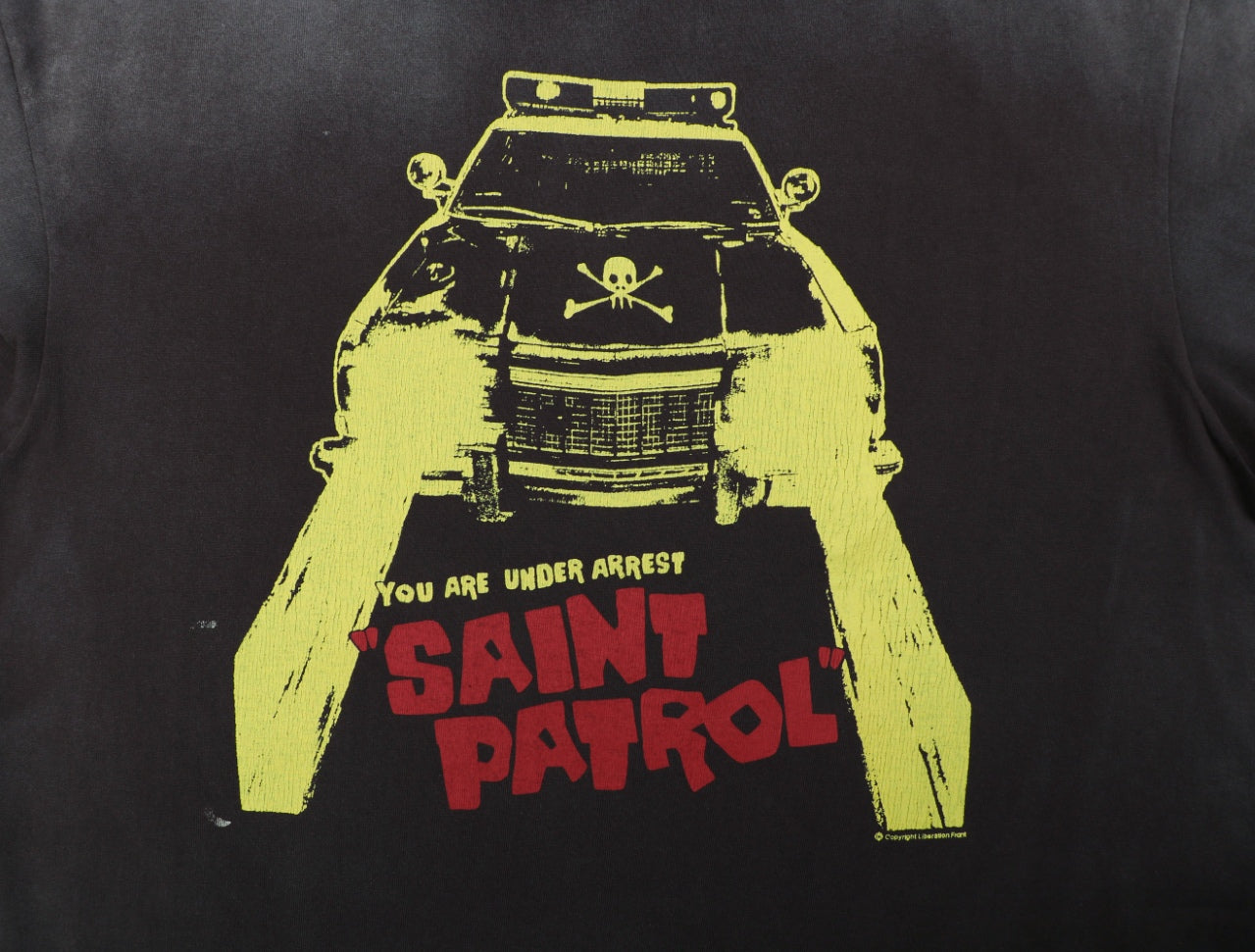 Saint Michael Saint Patrol Hell Car Skull Graphic Print Short Sleeve Tee