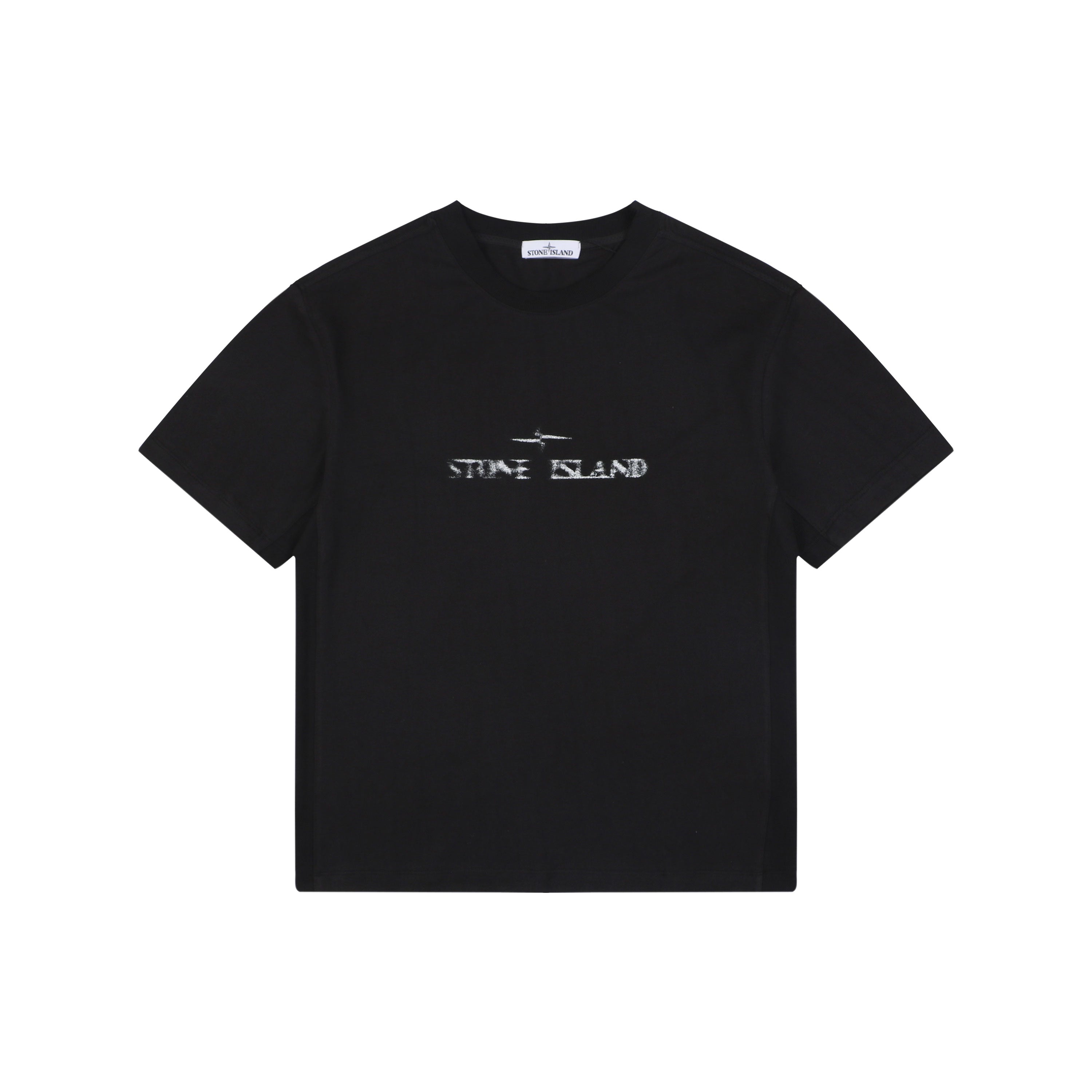 Stone Island Speed Star Logo Print Short Sleeve Tee – Black